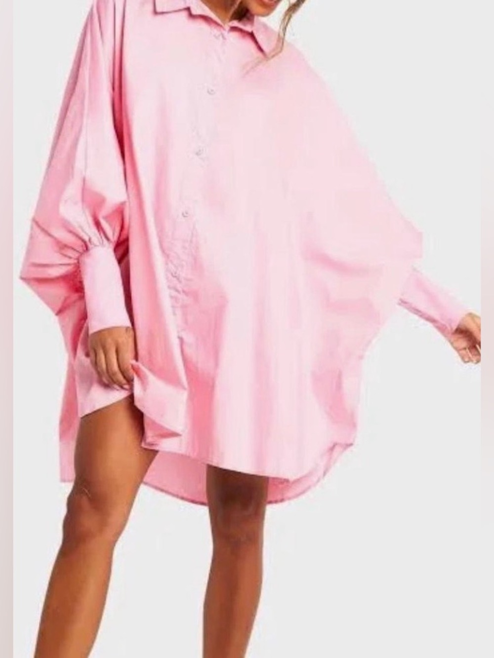 BooHoo oversized shirt dress